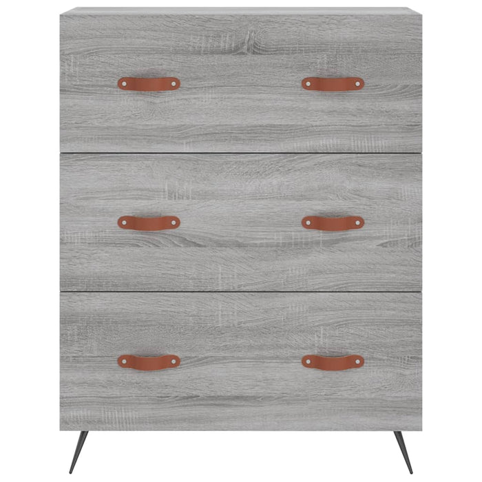 Dulap înalt, gri sonoma, 69,5x34x180 cm, lemn compozit - WALTI WALTI