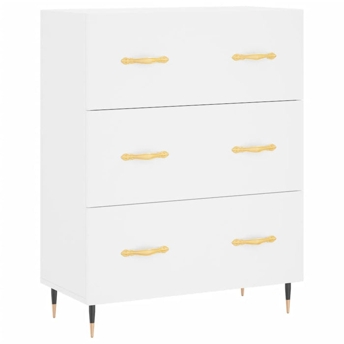 Dulap înalt, alb, 69,5x34x180 cm, lemn compozit WALTI