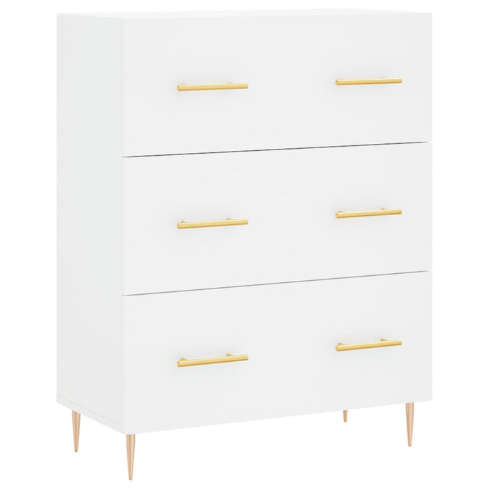 Dulap înalt, alb, 69,5x34x180 cm, lemn compozit WALTI