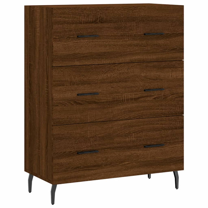 Dulap înalt, stejar maro, 69,5x34x180 cm, lemn compozit WALTI
