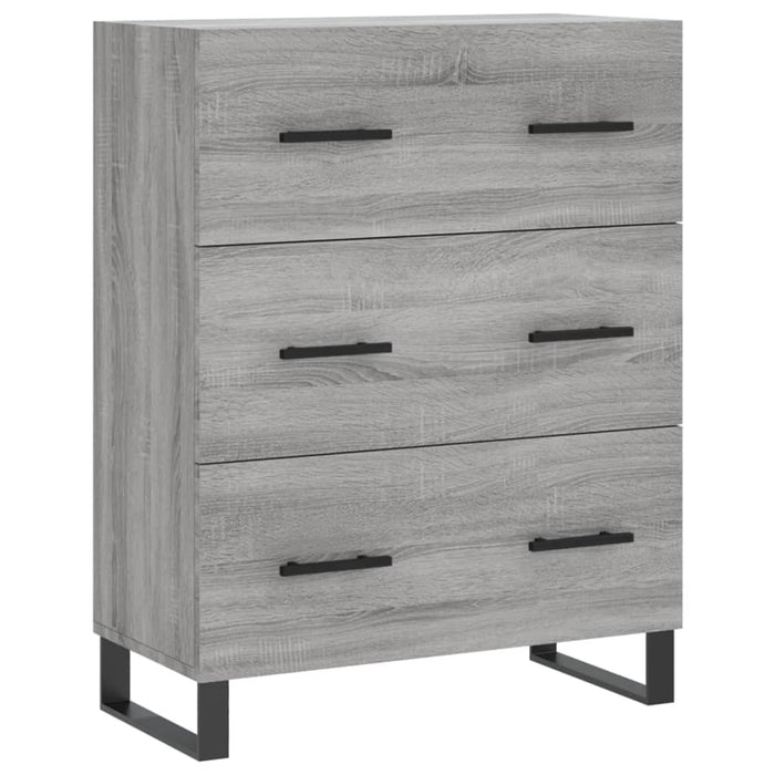 Dulap înalt, gri sonoma, 69,5x34x180 cm, lemn compozit - WALTI WALTI