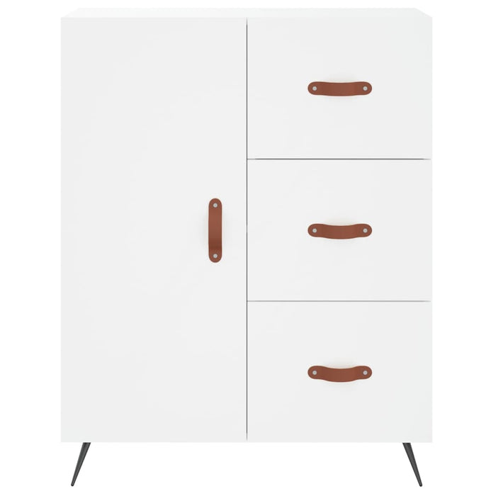 Dulap înalt, alb, 69,5x34x180 cm, lemn compozit - WALTI WALTI