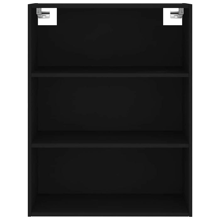 Dulap înalt, negru, 69,5x34x180 cm, lemn compozit WALTI