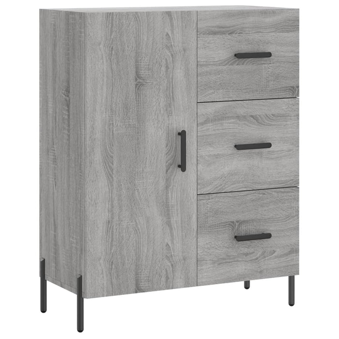 Dulap înalt, gri sonoma, 69,5x34x180 cm, lemn compozit WALTI