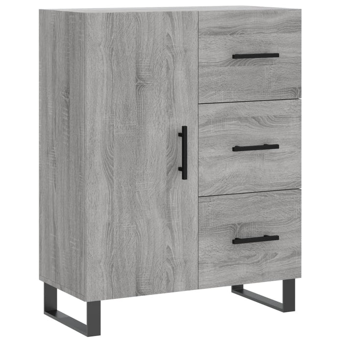 Dulap înalt, gri sonoma, 69,5x34x180 cm, lemn compozit WALTI