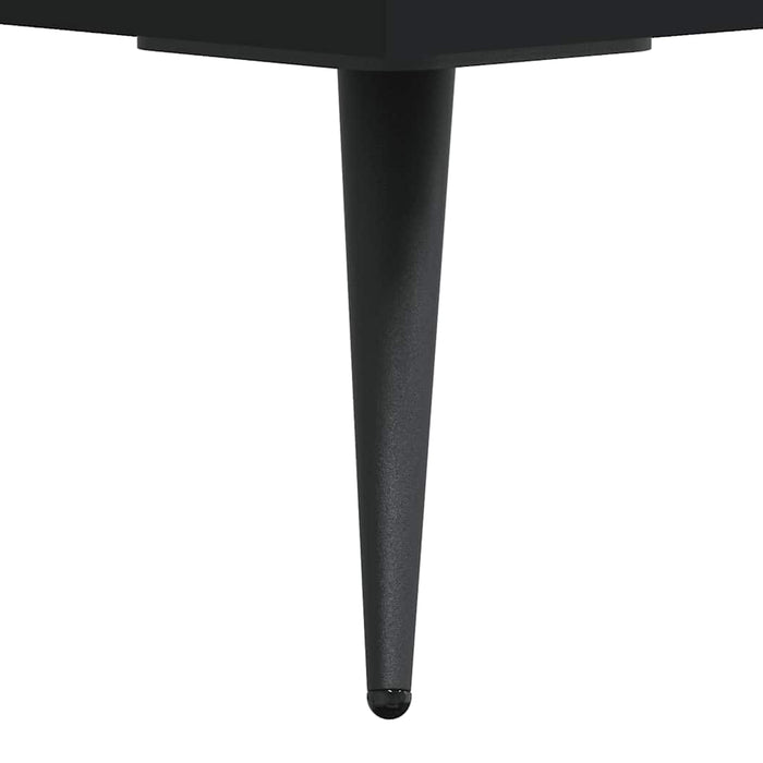 Dulap înalt, negru, 69,5x34x180 cm, lemn compozit WALTI