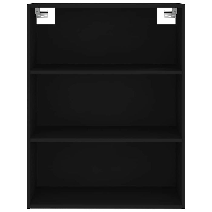 Dulap înalt, negru, 69,5x34x180 cm, lemn compozit WALTI
