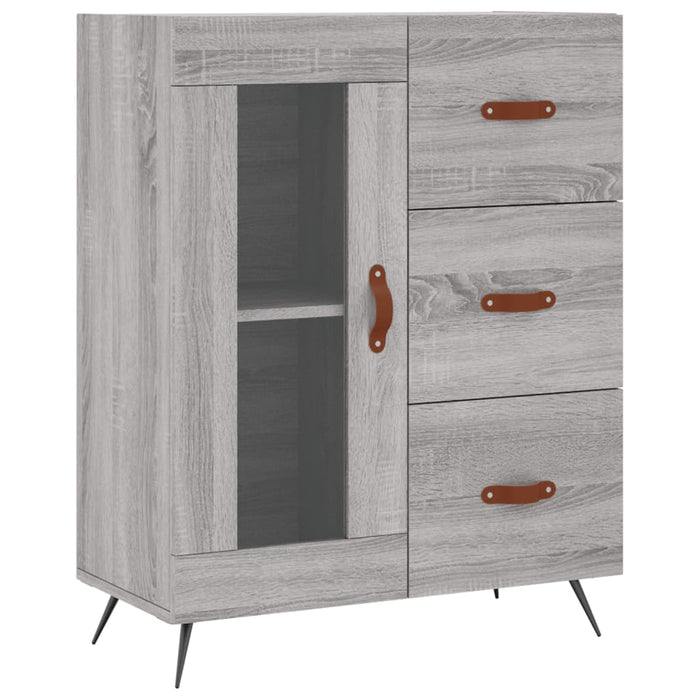 Dulap înalt, gri sonoma, 69,5x34x180 cm, lemn compozit WALTI