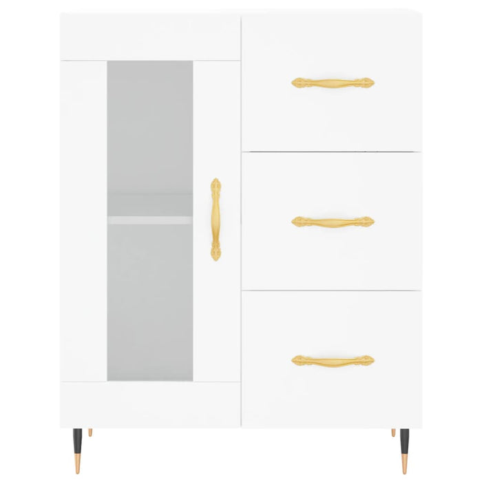 Dulap înalt, alb, 69,5x34x180 cm, lemn compozit - WALTI WALTI