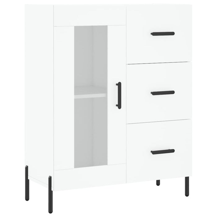 Dulap înalt, alb, 69,5x34x180 cm, lemn compozit WALTI