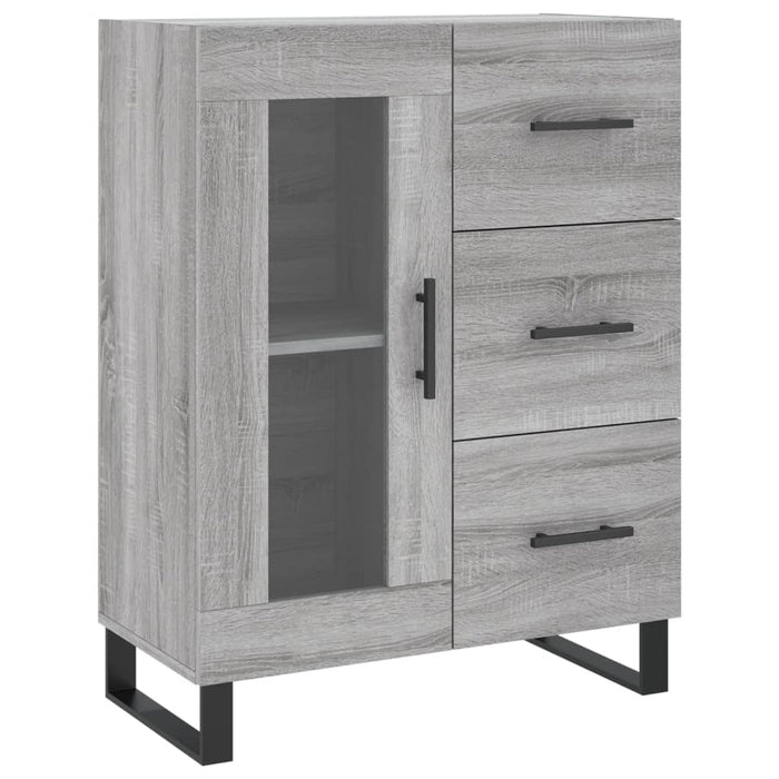 Dulap înalt, gri sonoma, 69,5x34x180 cm, lemn compozit WALTI