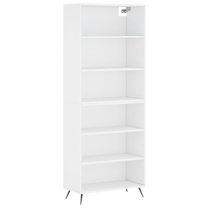 Dulap înalt, alb, 69,5x32,5x180 cm, lemn prelucrat - WALTI WALTI