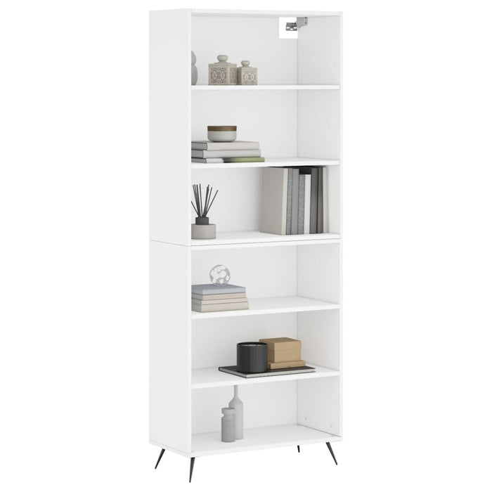 Dulap înalt, alb, 69,5x32,5x180 cm, lemn prelucrat - WALTI WALTI