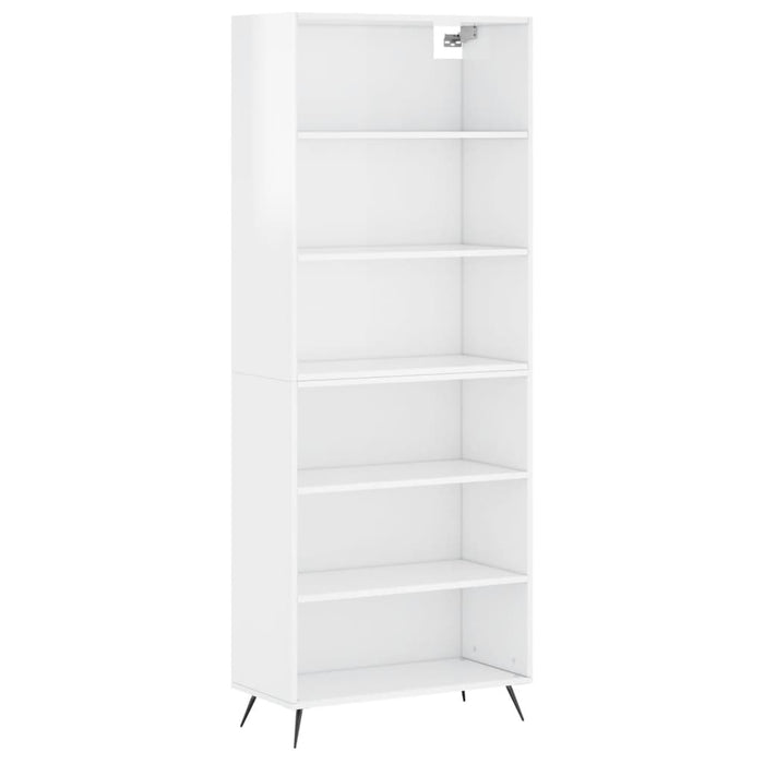 Dulap înalt, alb extralucios, 69,5x32,5x180 cm, lemn prelucrat WALTI