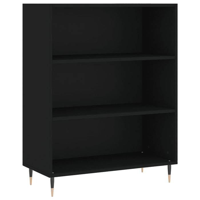 Dulap înalt, negru, 69,5x32,5x180 cm, lemn prelucrat WALTI