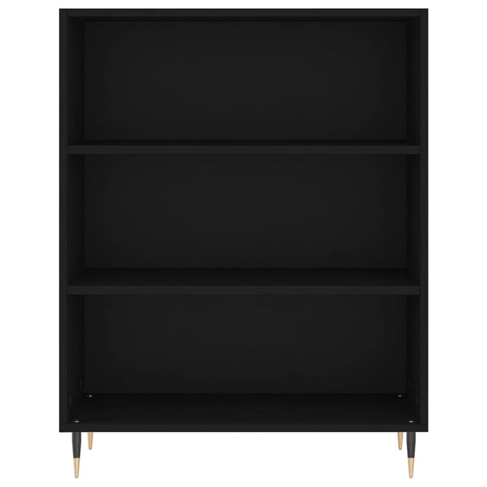 Dulap înalt, negru, 69,5x32,5x180 cm, lemn prelucrat WALTI