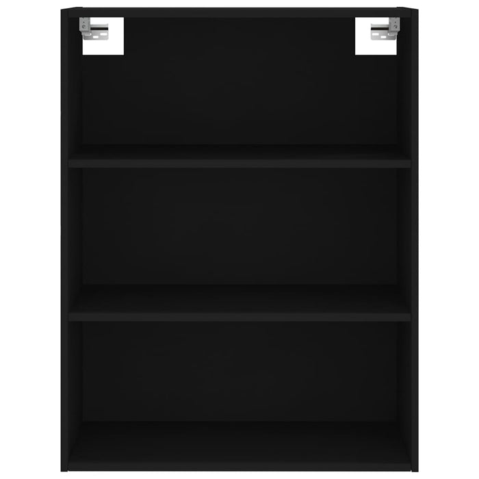 Dulap înalt, negru, 69,5x32,5x180 cm, lemn prelucrat WALTI