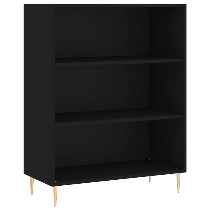 Dulap înalt, negru, 69,5x32,5x180 cm, lemn prelucrat WALTI
