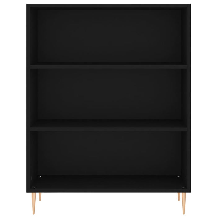 Dulap înalt, negru, 69,5x32,5x180 cm, lemn prelucrat WALTI