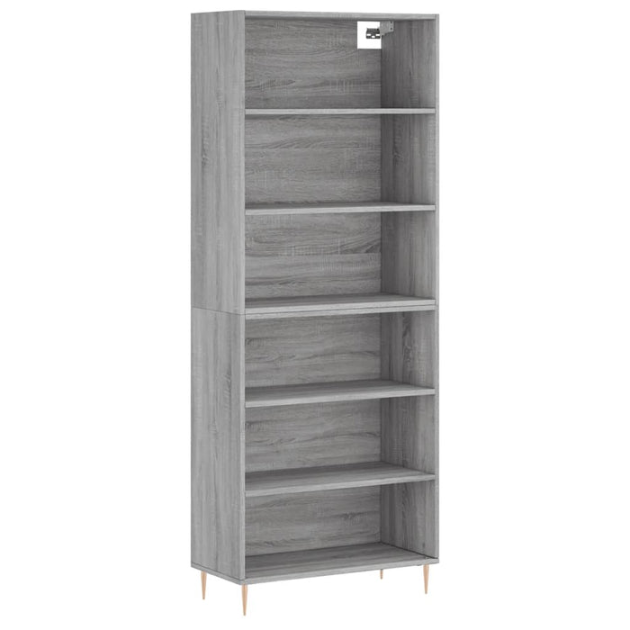 Dulap înalt, gri beton, 69,5x32,5x180 cm, lemn prelucrat - WALTI WALTI