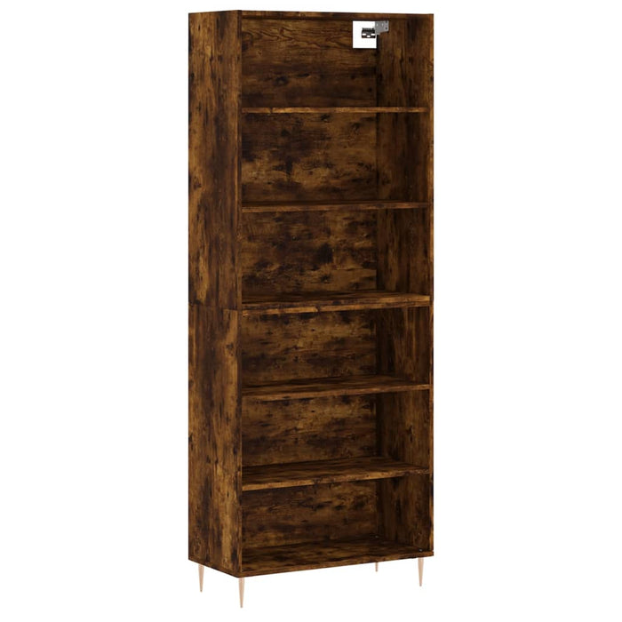 Dulap înalt, stejar fumuriu, 69,5x32,5x180 cm, lemn prelucrat WALTI