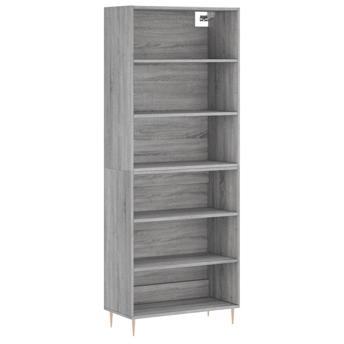 Dulap înalt, gri sonoma, 69,5x32,5x180 cm, lemn prelucrat - WALTI WALTI