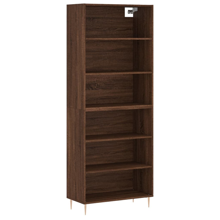Dulap înalt, stejar maro, 69,5x32,5x180 cm, lemn prelucrat WALTI