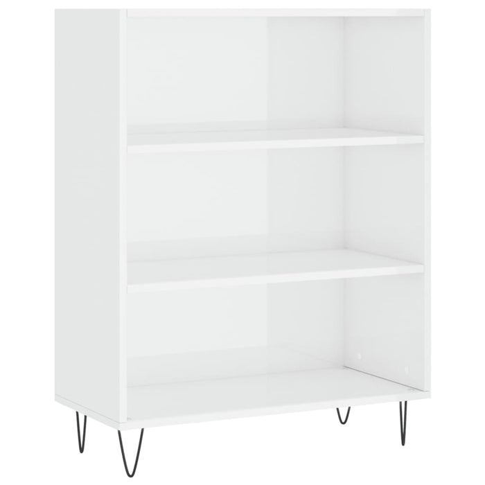 Dulap înalt, alb extralucios, 69,5x32,5x180 cm, lemn prelucrat WALTI