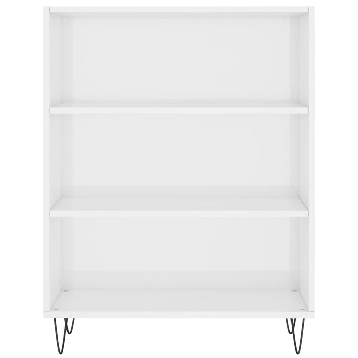 Dulap înalt, alb extralucios, 69,5x32,5x180 cm, lemn prelucrat WALTI