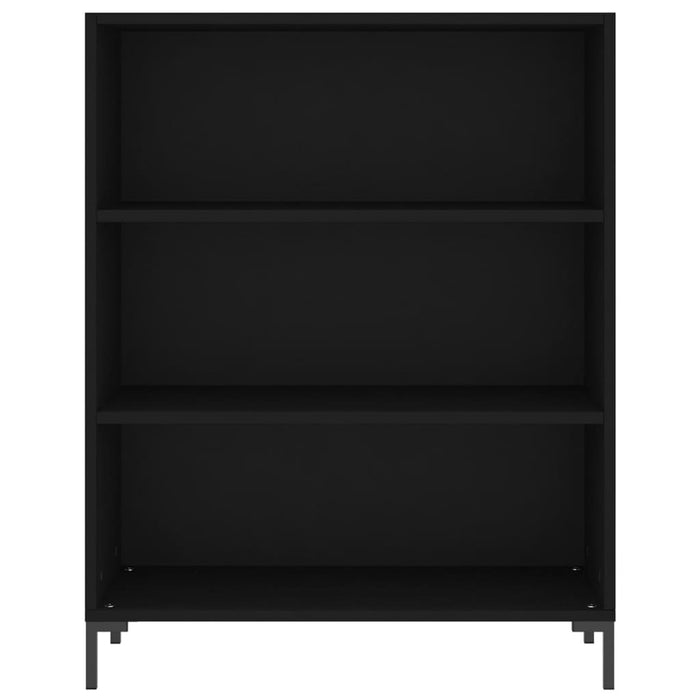 Dulap înalt, negru, 69,5x32,5x180 cm, lemn compozit WALTI