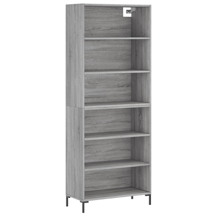 Dulap înalt, gri sonoma, 69,5x32,5x180 cm, lemn compozit - WALTI WALTI