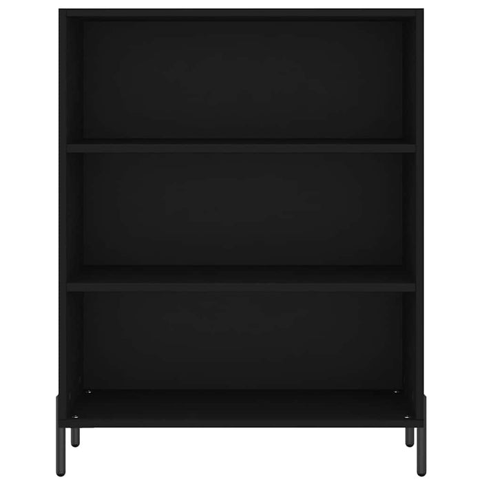 Dulap înalt, negru, 69,5x32,5x180 cm, lemn compozit WALTI