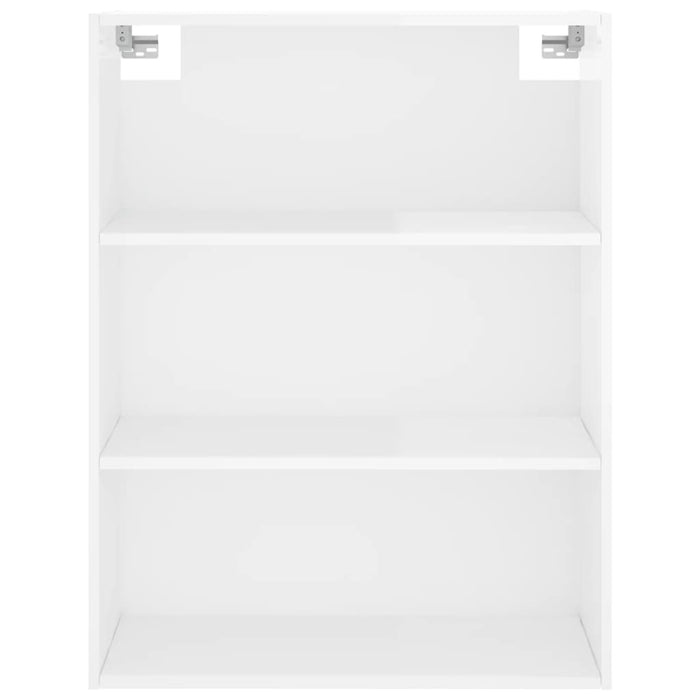 Dulap înalt, alb extralucios, 69,5x32,5x180 cm, lemn compozit WALTI