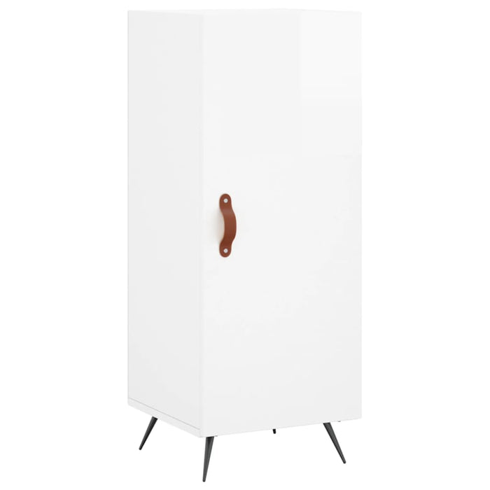 Dulap înalt, alb extralucios, 34,5x34x180 cm, lemn prelucrat WALTI