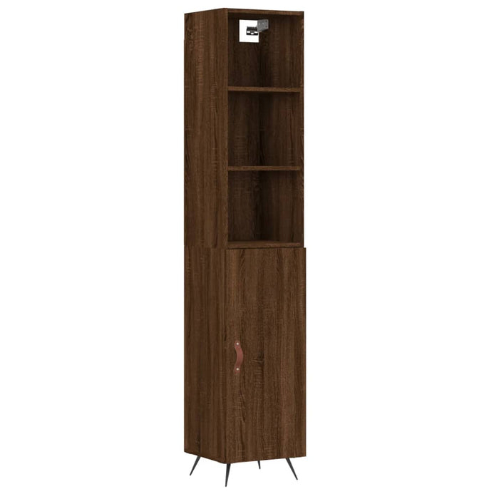 Dulap înalt, stejar maro, 34,5x34x180 cm, lemn prelucrat WALTI