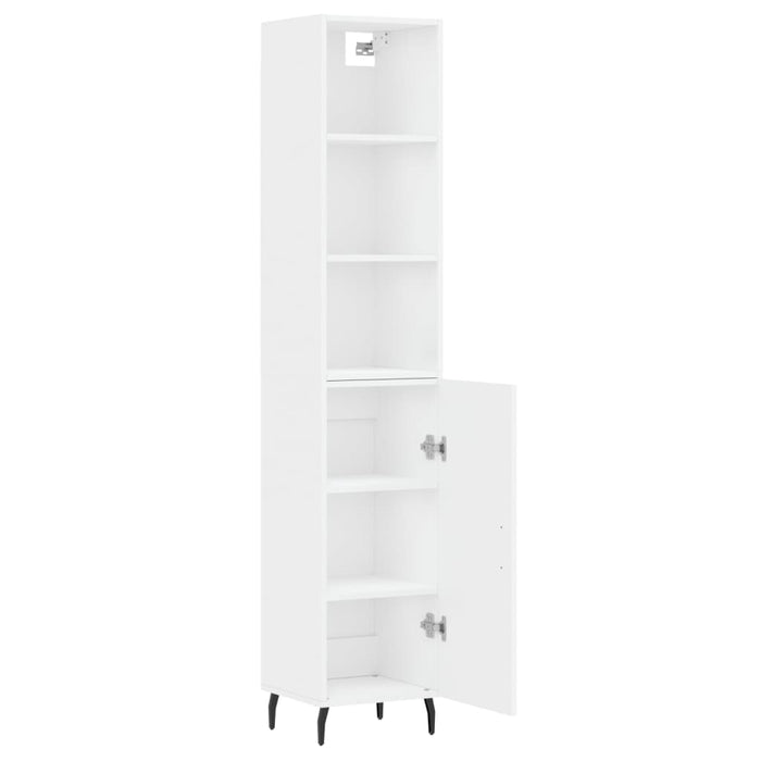 Dulap înalt, alb, 34,5x34x180 cm, lemn prelucrat WALTI