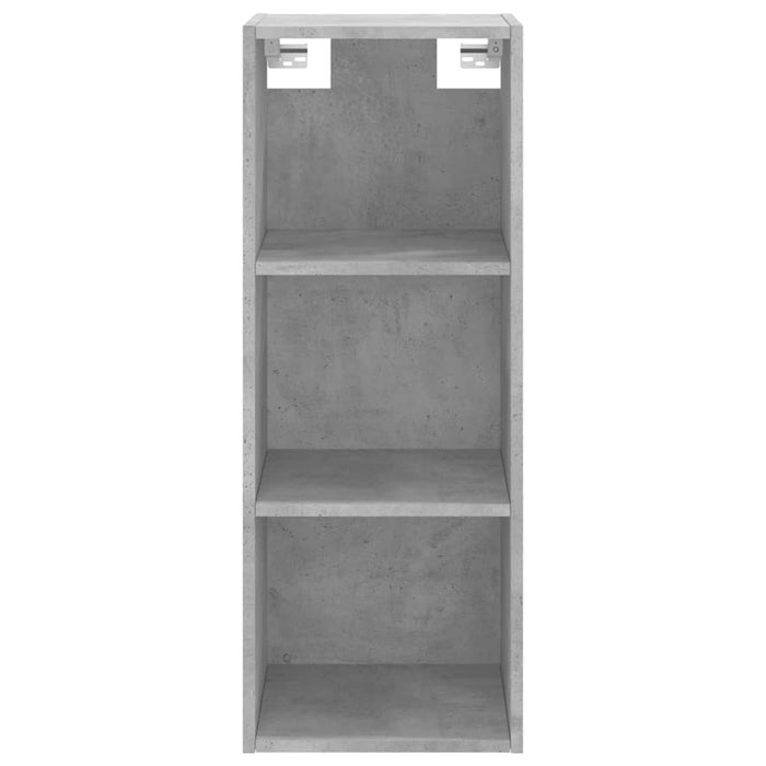 Dulap înalt, gri beton, 34,5x34x180 cm, lemn prelucrat WALTI