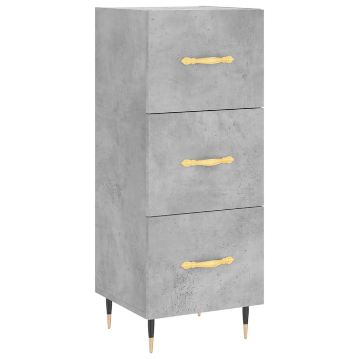 Dulap înalt, gri beton, 34,5x34x180 cm, lemn prelucrat WALTI