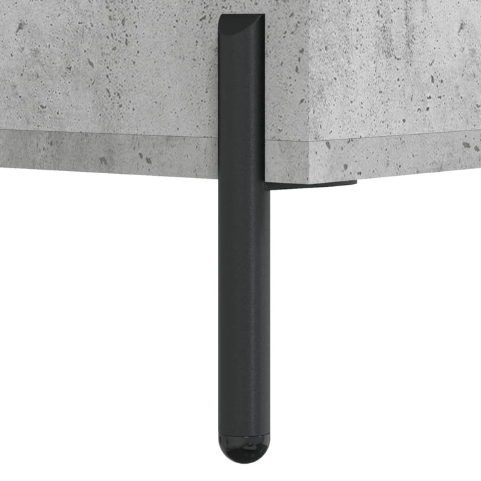 Dulap înalt, gri beton, 34,5x34x180 cm, lemn prelucrat WALTI