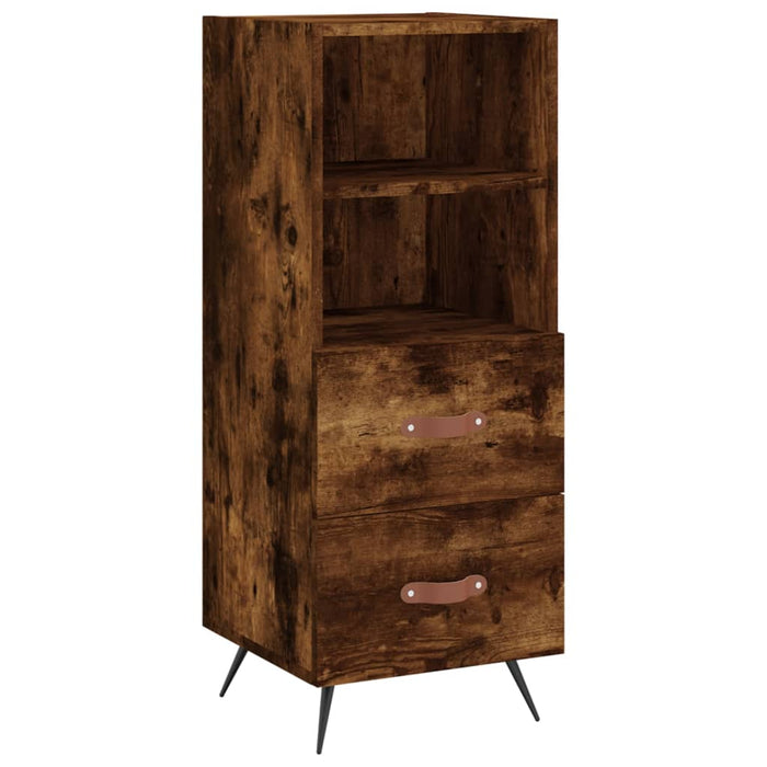 Dulap înalt, stejar fumuriu, 34,5x34x180 cm, lemn prelucrat WALTI