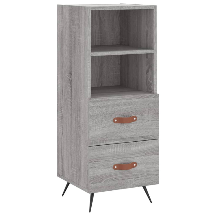 Dulap înalt, gri sonoma, 34,5x34x180 cm, lemn prelucrat WALTI