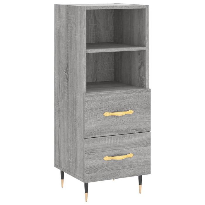 Dulap înalt, gri sonoma, 34,5x34x180 cm, lemn prelucrat WALTI