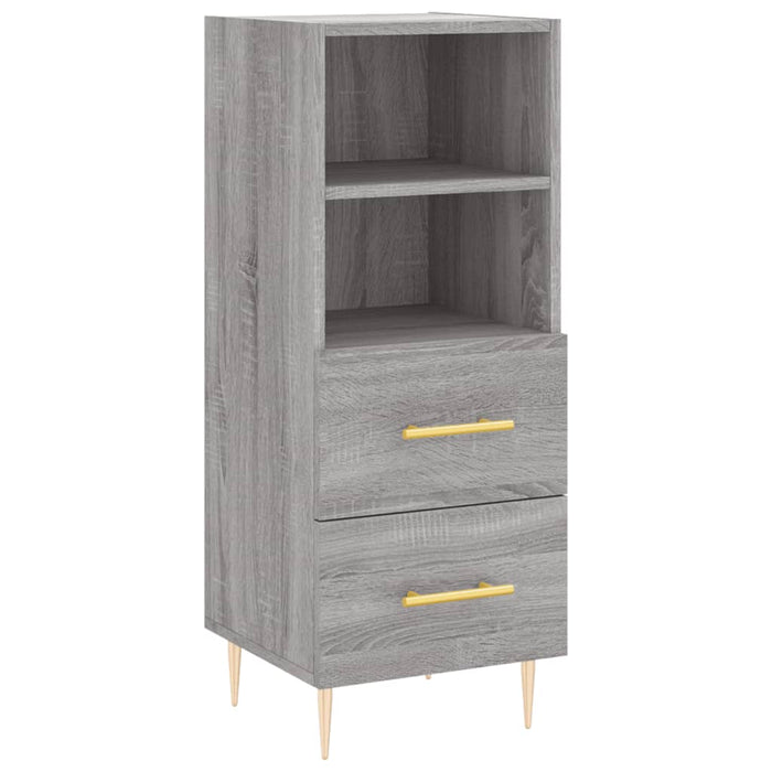 Dulap înalt, gri sonoma, 34,5x34x180 cm, lemn prelucrat WALTI