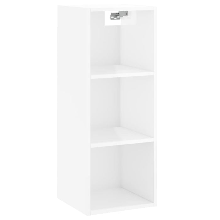 Dulap înalt, alb extralucios, 34,5x34x180 cm, lemn prelucrat WALTI