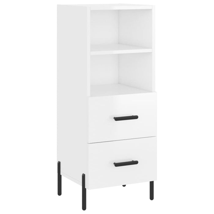 Dulap înalt, alb extralucios, 34,5x34x180 cm, lemn prelucrat WALTI