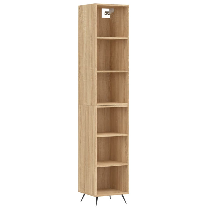 Dulap înalt, stejar sonoma, 34,5x32,5x180 cm, lemn prelucrat WALTI
