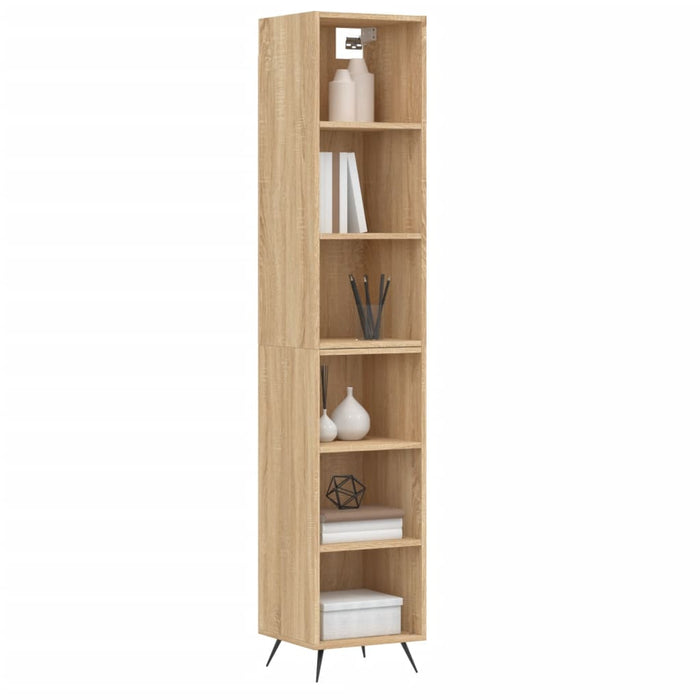 Dulap înalt, stejar sonoma, 34,5x32,5x180 cm, lemn prelucrat WALTI