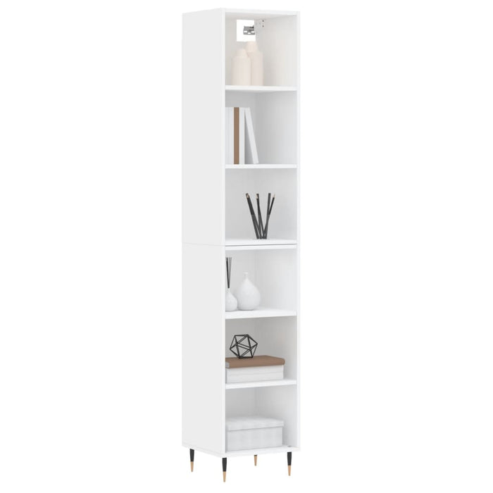 Dulap înalt, alb, 34,5x32,5x180 cm, lemn prelucrat WALTI