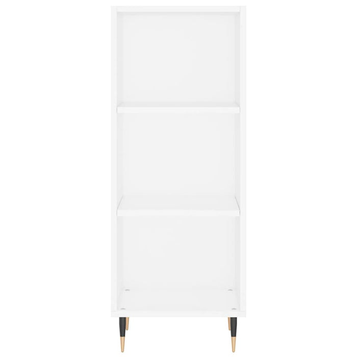 Dulap înalt, alb extralucios, 34,5x32,5x180 cm, lemn prelucrat WALTI