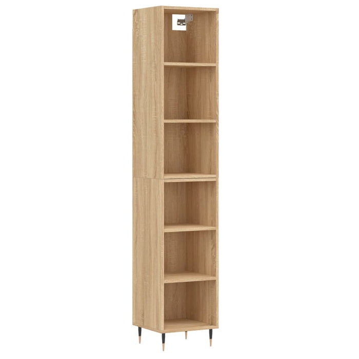Dulap înalt, stejar sonoma, 34,5x32,5x180 cm, lemn prelucrat WALTI